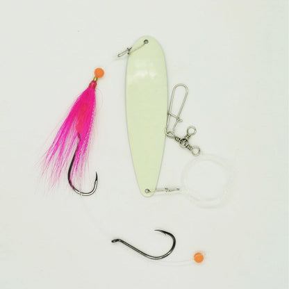 SeaSnare Fluke Pro - Original 3-Way Swivel Sliding Bottom Hook Spoon Rig