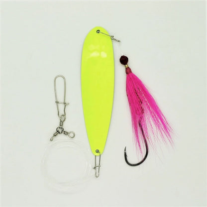 SeaSnare Fluke Pro - Original 3-Way Swivel Single Hook Spoon Rig